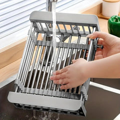 Stainless Steel Sink Colander Vegetable Washing Basket