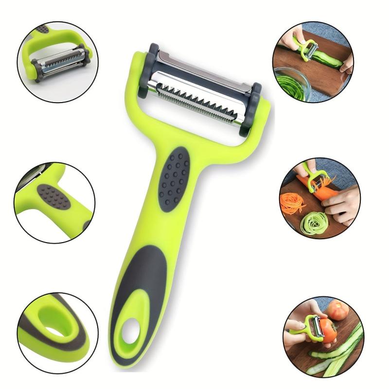 3in1 Fruit Peeler Rotating Stainless Steel Potato Peeler Vegetable Graters