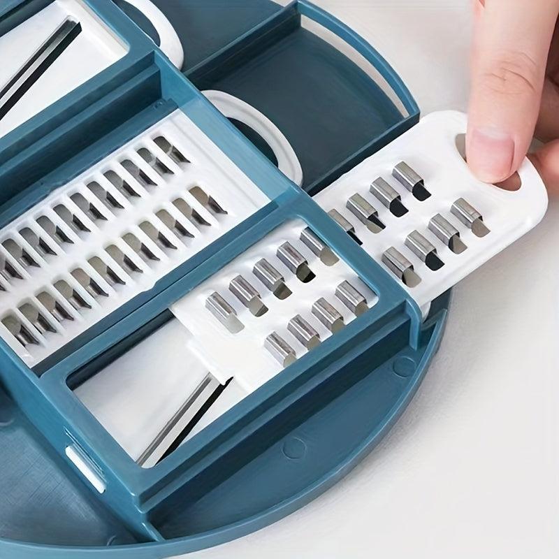 12pcs Multifunctional Drain Basket Vegetable Cutter Kitchen Chopper