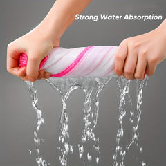 5pcs Microfiber Dish Cloths Absorbent Towels Scouring Pads & Cleaning Rags