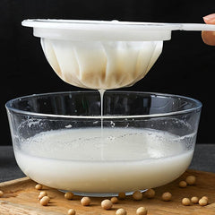 1pc Mesh Sieve Nylon Strainer With Handle For Tea Juice Flour Soy Milk Kitchen