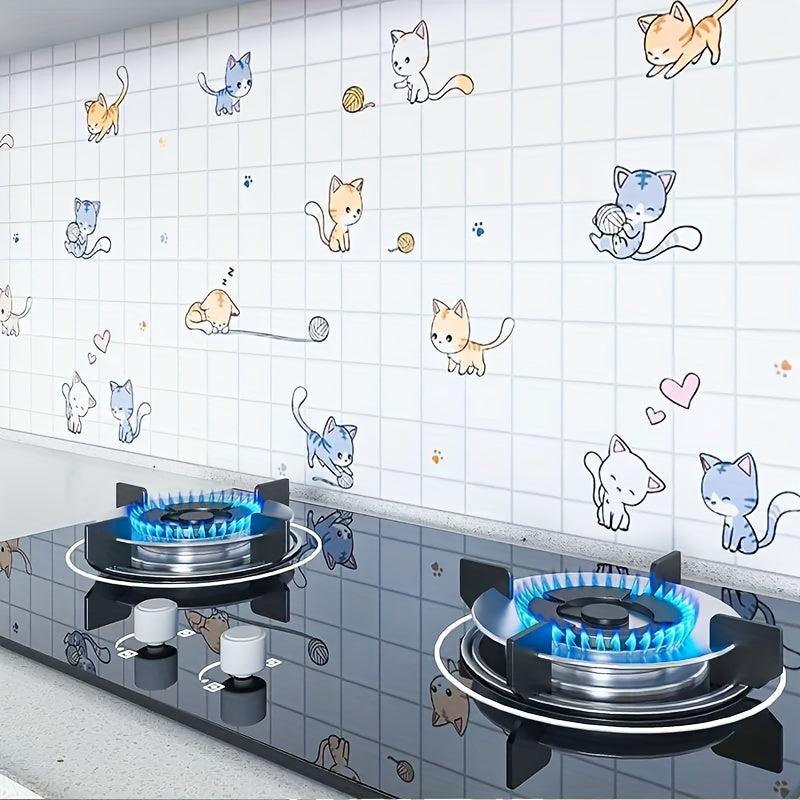 1pc Cartoon Self-Adhesive Waterproof Wallpaper Peel And Stick Paper Wall Sticker