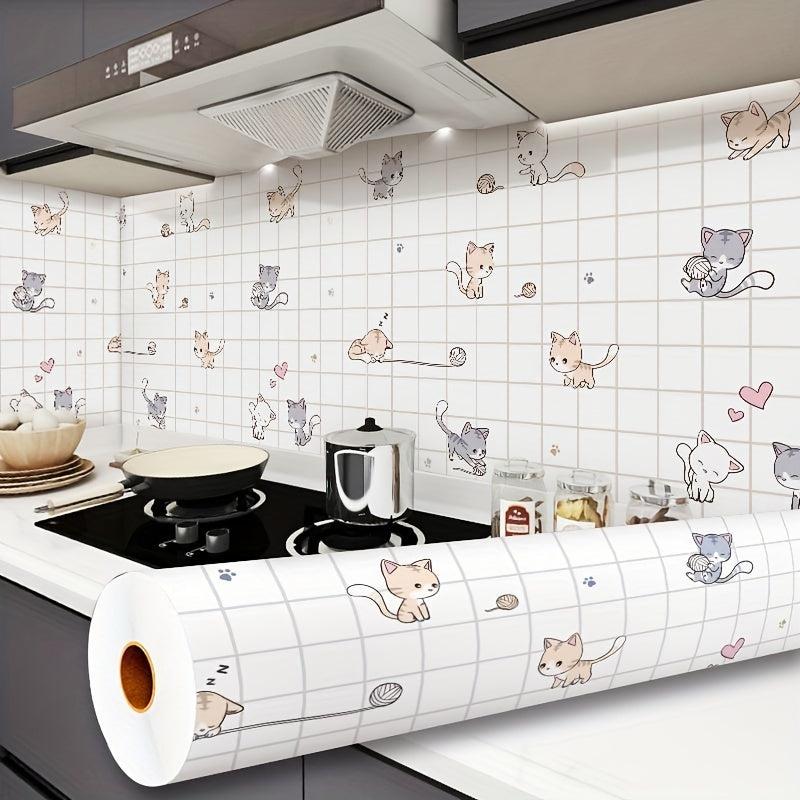 1pc Cartoon Self-Adhesive Waterproof Wallpaper Peel And Stick Paper Wall Sticker