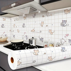 1pc Cartoon Self-Adhesive Waterproof Wallpaper Peel And Stick Paper Wall Sticker