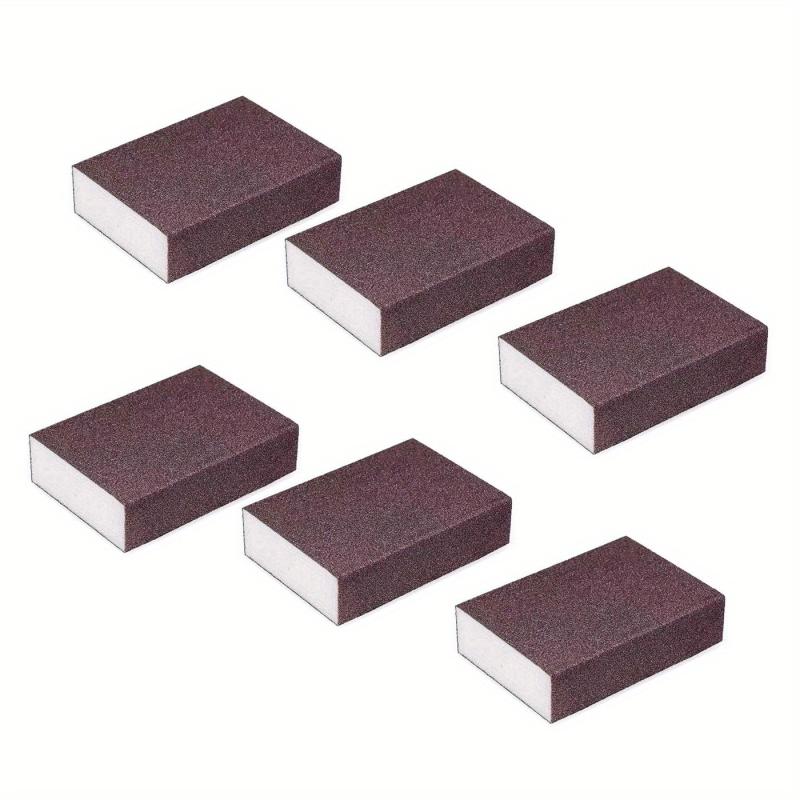 6pcs Cleaning Sponge Brown Scouring Pad Reusable Dish Sponge