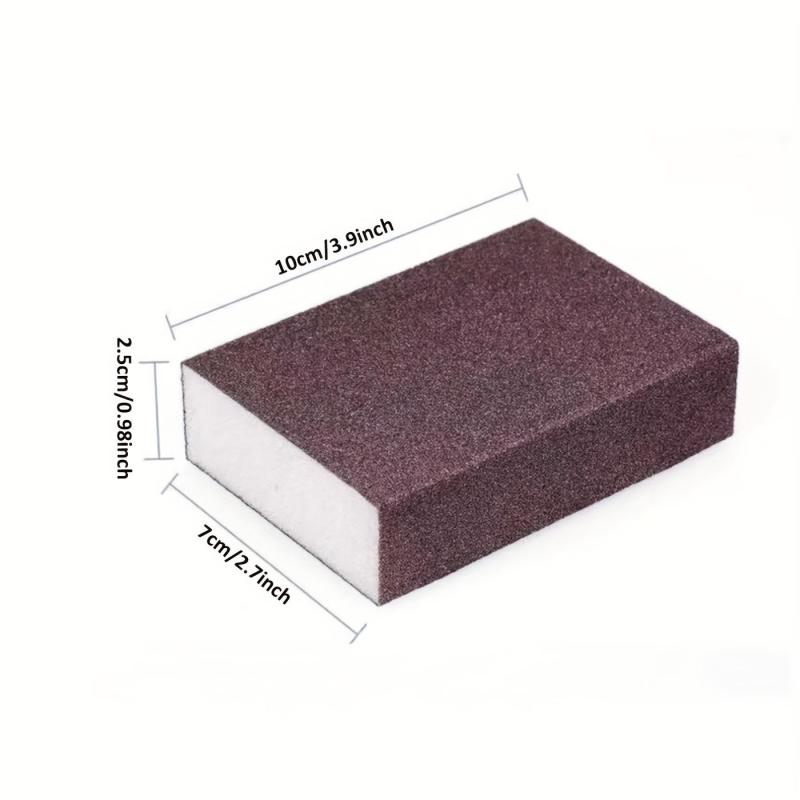 6pcs Cleaning Sponge Brown Scouring Pad Reusable Dish Sponge