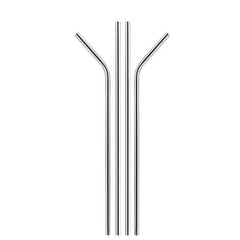 4pcs Set Stainless Steel Metal Straws For 20 30oz Glasses with Cleaning Brush