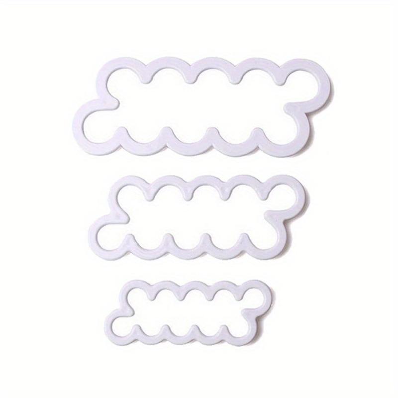 Rose Petal Fondant Cutters 3pcs Plastic Cookie Candy Mold Biscuit Molds