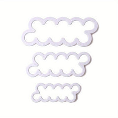 Rose Petal Fondant Cutters 3pcs Plastic Cookie Candy Mold Biscuit Molds