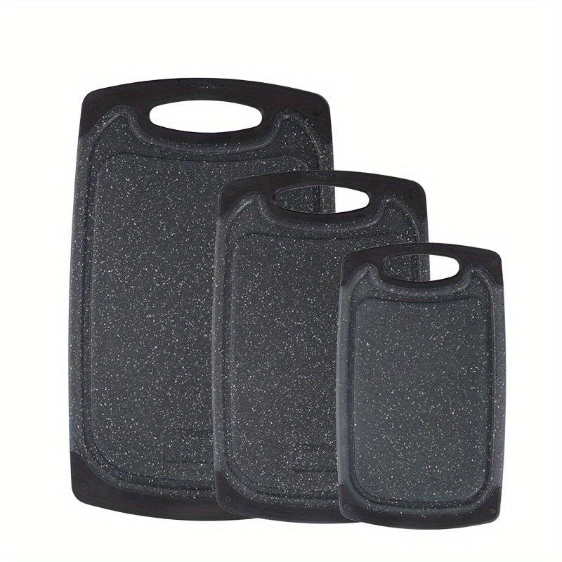3pcs Chopping Board Set Wheat Straw Plastic Fruit Cutting Board Kitchen