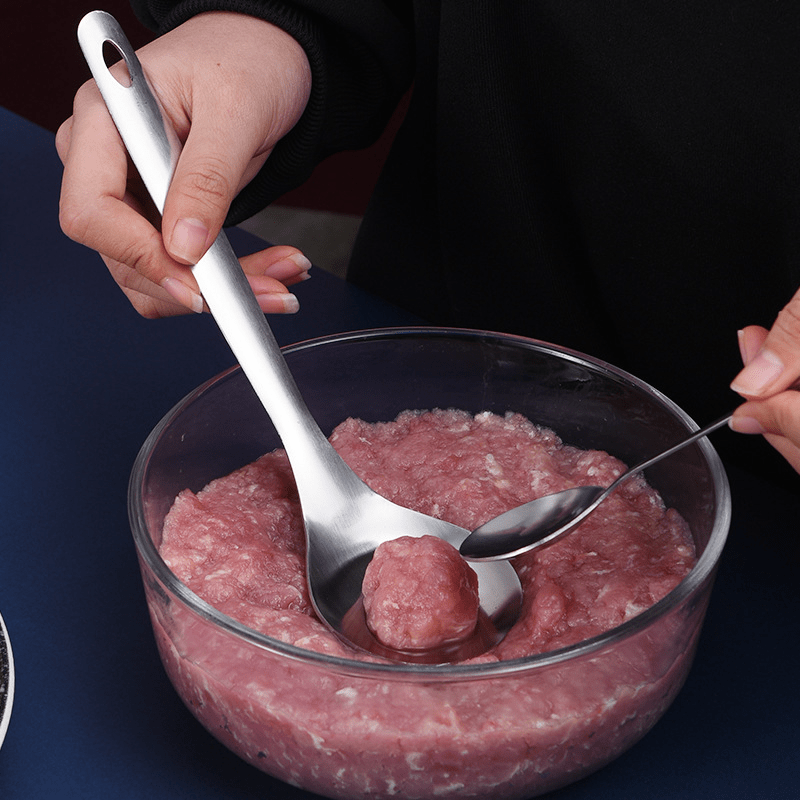 Stainless Steel Meatball Spoon Meat Baller Fish Ball Maker Kitchen Gadget