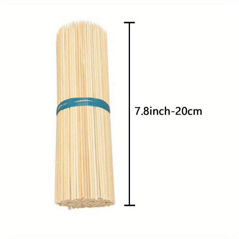 Bamboo Skewers BBQ Sticks For Appetiser Fruit Kabob Chocolate Fountain Grilling