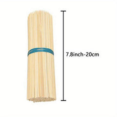 Bamboo Skewers BBQ Sticks For Appetiser Fruit Kabob Chocolate Fountain Grilling