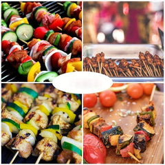 Bamboo Skewers BBQ Sticks For Appetiser Fruit Kabob Chocolate Fountain Grilling
