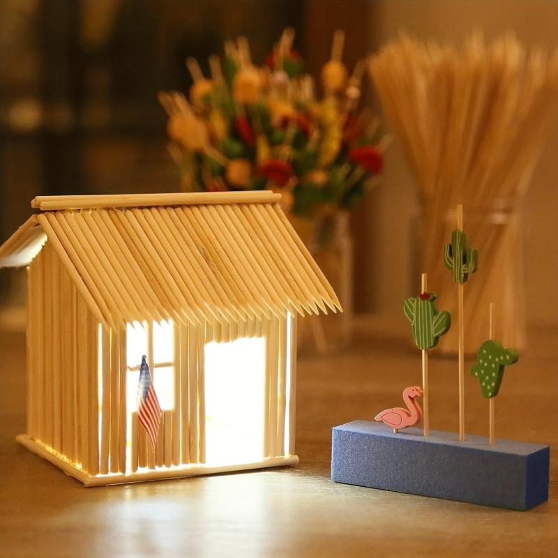 Bamboo Skewers BBQ Sticks For Appetiser Fruit Kabob Chocolate Fountain Grilling