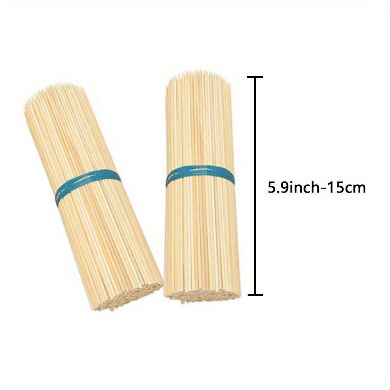 Bamboo Skewers BBQ Sticks For Appetiser Fruit Kabob Chocolate Fountain Grilling