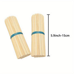 Bamboo Skewers BBQ Sticks For Appetiser Fruit Kabob Chocolate Fountain Grilling