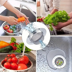 Stainless Steel Sink Basket Strainer - Kitchen Drain Stopper