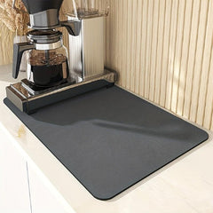 Rubber Dish Drying Mat Non Slip Absorbent Wear resistant Coffee Machine Mat
