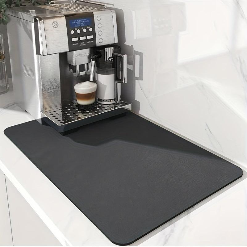 Rubber Dish Drying Mat Non Slip Absorbent Wear resistant Coffee Machine Mat