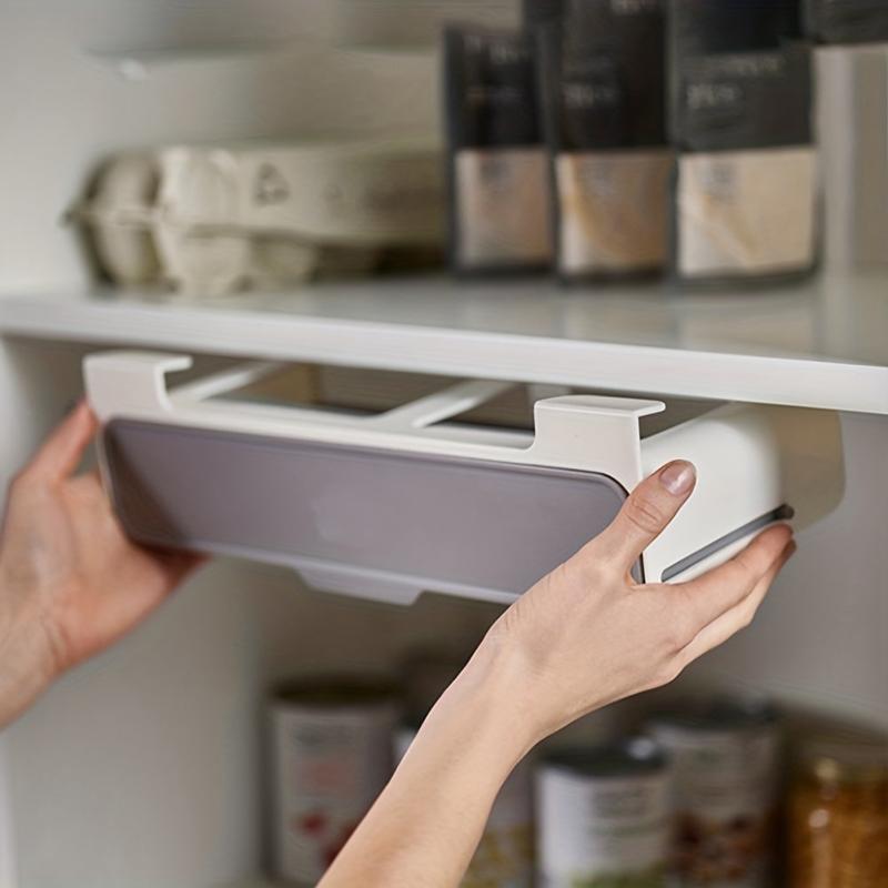 Spice Rack Self-adhesive Wall-mounted Under Shelf Seasoning Bottle Storage