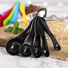 Set of 5 Plastic Measuring Spoons for Baking