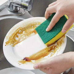 10pcs Scrub Sponge Multifunctional Cleaning Sponge for Kitchen Bathroom Floor