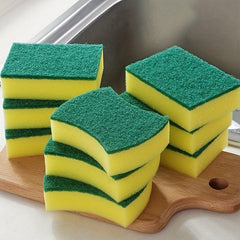10pcs Scrub Sponge Multifunctional Cleaning Sponge for Kitchen Bathroom Floor