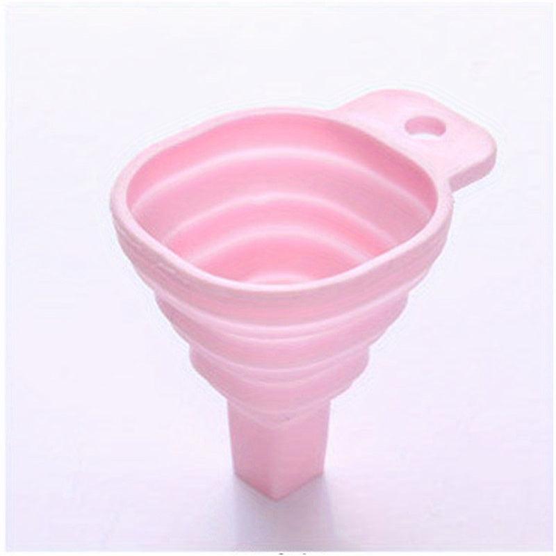 1pc Silicone Funnel Telescopic Mini Funnel Leak Proof for Kitchen and Household