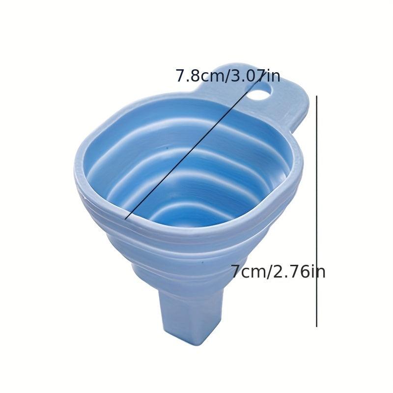 1pc Silicone Funnel Telescopic Mini Funnel Leak Proof for Kitchen and Household