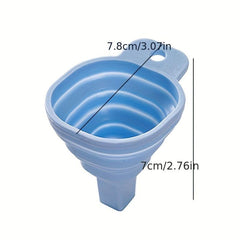 1pc Silicone Funnel Telescopic Mini Funnel Leak Proof for Kitchen and Household
