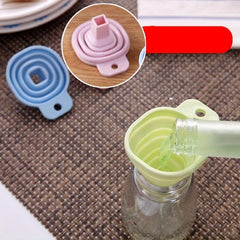 1pc Silicone Funnel Telescopic Mini Funnel Leak Proof for Kitchen and Household