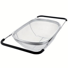 Stainless Steel Oval Colander Telescopic Mesh Basket for Sink Drain