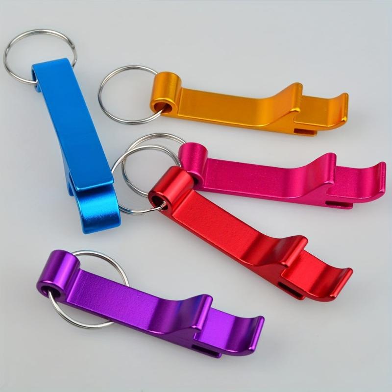 16pcs 8 Colors Bottle Openers Keychain Beer Openers Easy Carry