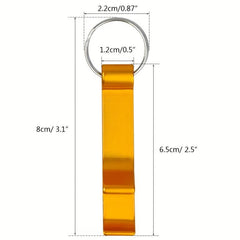 16pcs 8 Colors Bottle Openers Keychain Beer Openers Easy Carry
