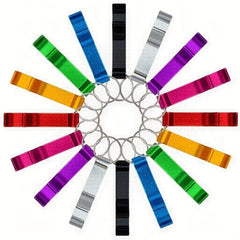 16pcs 8 Colors Bottle Openers Keychain Beer Openers Easy Carry