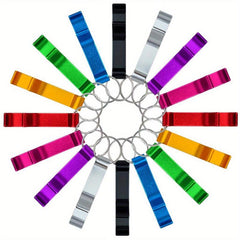 16pcs 8 Colors Bottle Openers Keychain Beer Openers Easy Carry