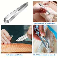 5pcs Fish Scaler Remover Set with Sawtooth, Opener, Scraper, Tweezers, Peeler