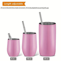 Reusable Stainless Steel Straws With Aluminum Case