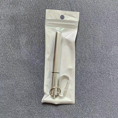 Reusable Stainless Steel Straws With Aluminum Case