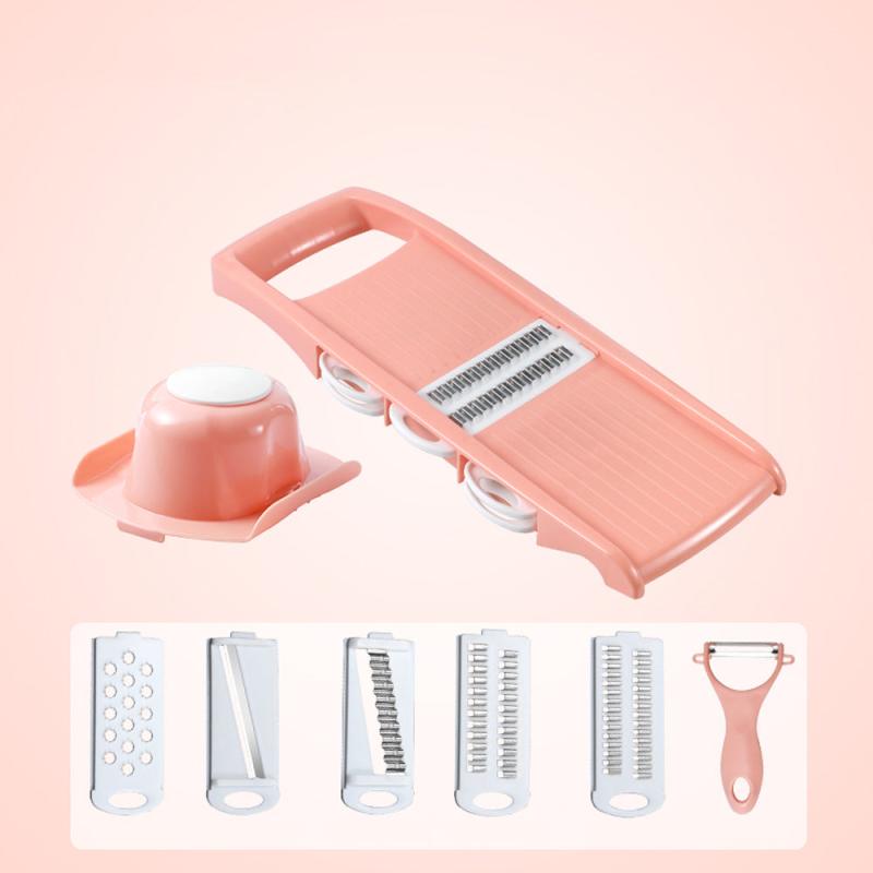 8pcs Vegetable Cutter Multifunctional Potato Slicer Stainless Steel Grater