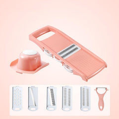 8pcs Vegetable Cutter Multifunctional Potato Slicer Stainless Steel Grater