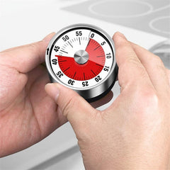 Stainless Steel Mechanical Cooking Timer with Alarm