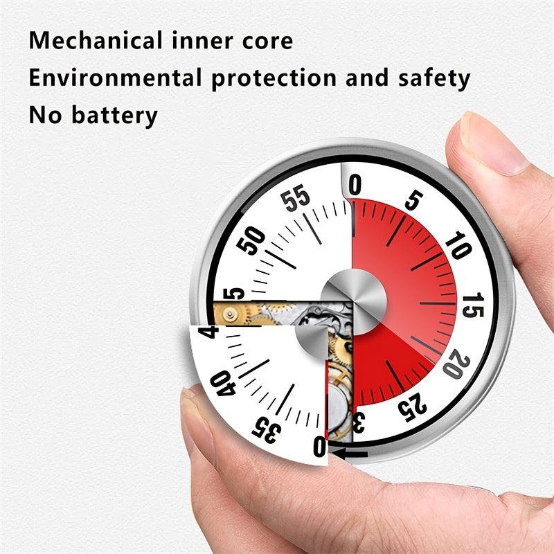 Stainless Steel Mechanical Cooking Timer with Alarm