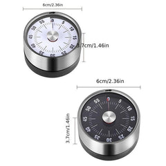 Stainless Steel Mechanical Cooking Timer with Alarm