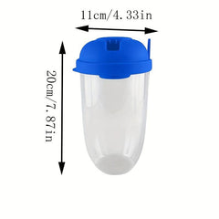 Portable Breakfast Salad Cup with Spoon and Fork Lids