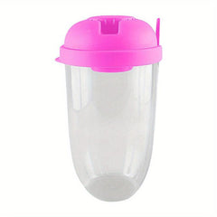 Portable Breakfast Salad Cup with Spoon and Fork Lids