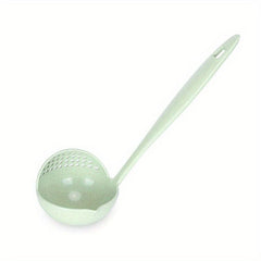 Wheat Straw 2-in-1 Kitchen Spoon & Strainer Long Handle Hot Pot Spoon
