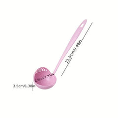 Wheat Straw 2-in-1 Kitchen Spoon & Strainer Long Handle Hot Pot Spoon