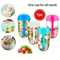 Salad Cup with Fork - Healthy Salad Container for Lunch Work